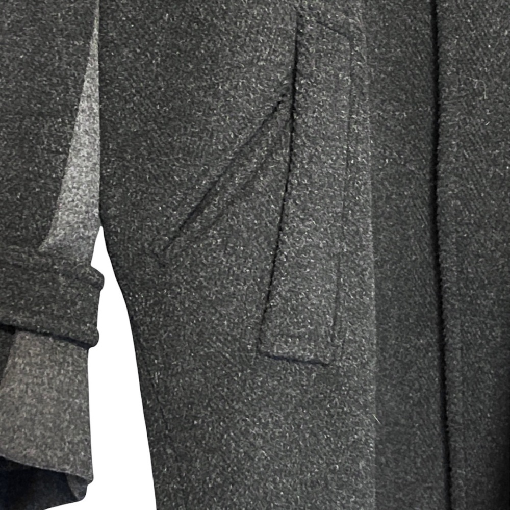 CÉLINE DARK GRAY WOOL & CASHMERE OVERSIZED COCOON COAT SIZE 38 PHOEBE PHILO - Picture 7 of 10